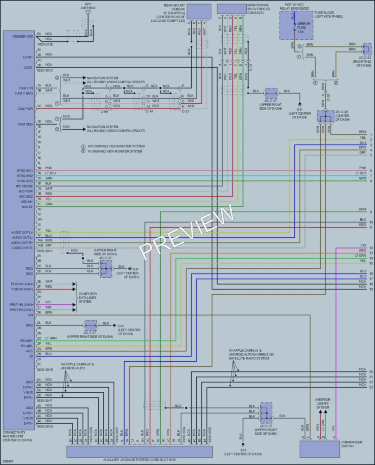 2019 Mazda 6 Radio wiring diagram preview