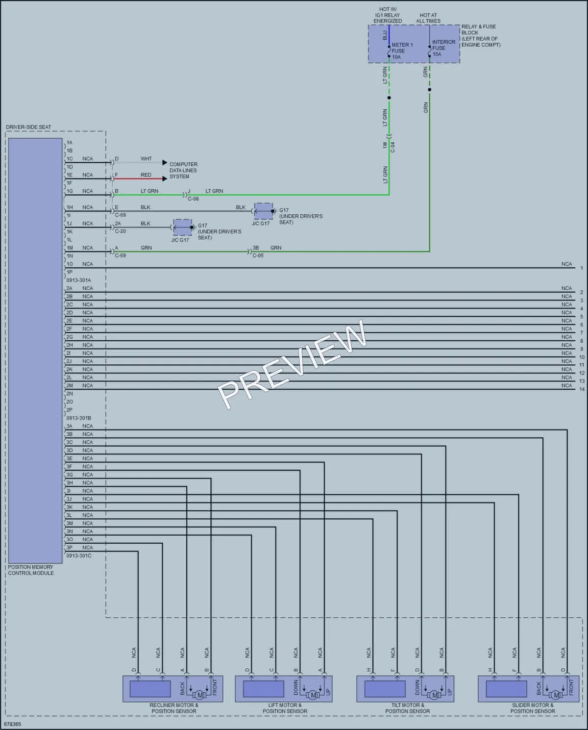 2019 Mazda CX3 Memory Systems wiring diagram preview
