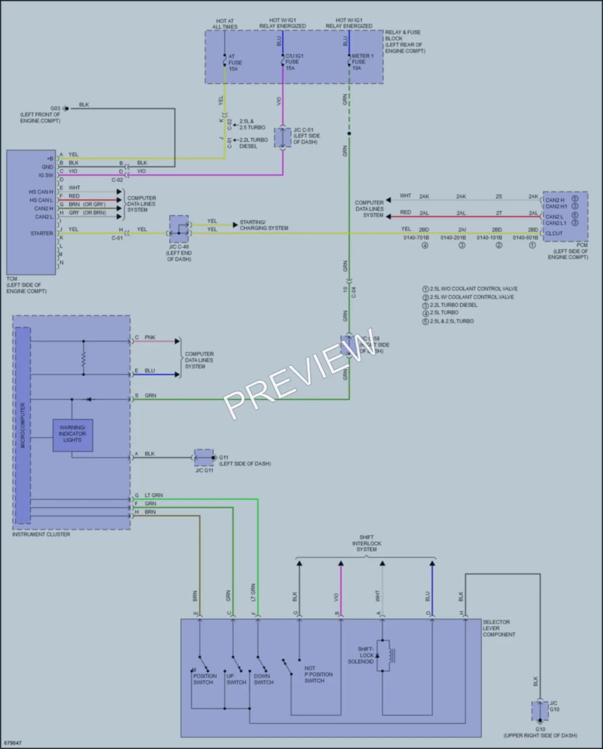 2019 Mazda CX5 Transmission wiring diagram preview