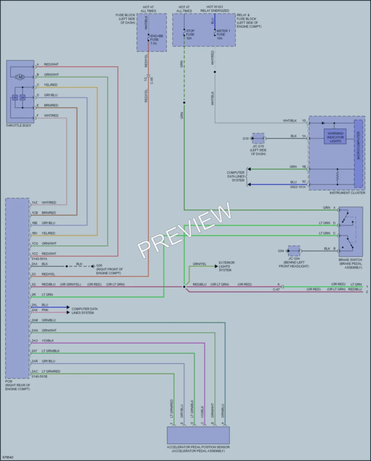 2019 Mazda CX9 Cruise Control wiring diagram preview