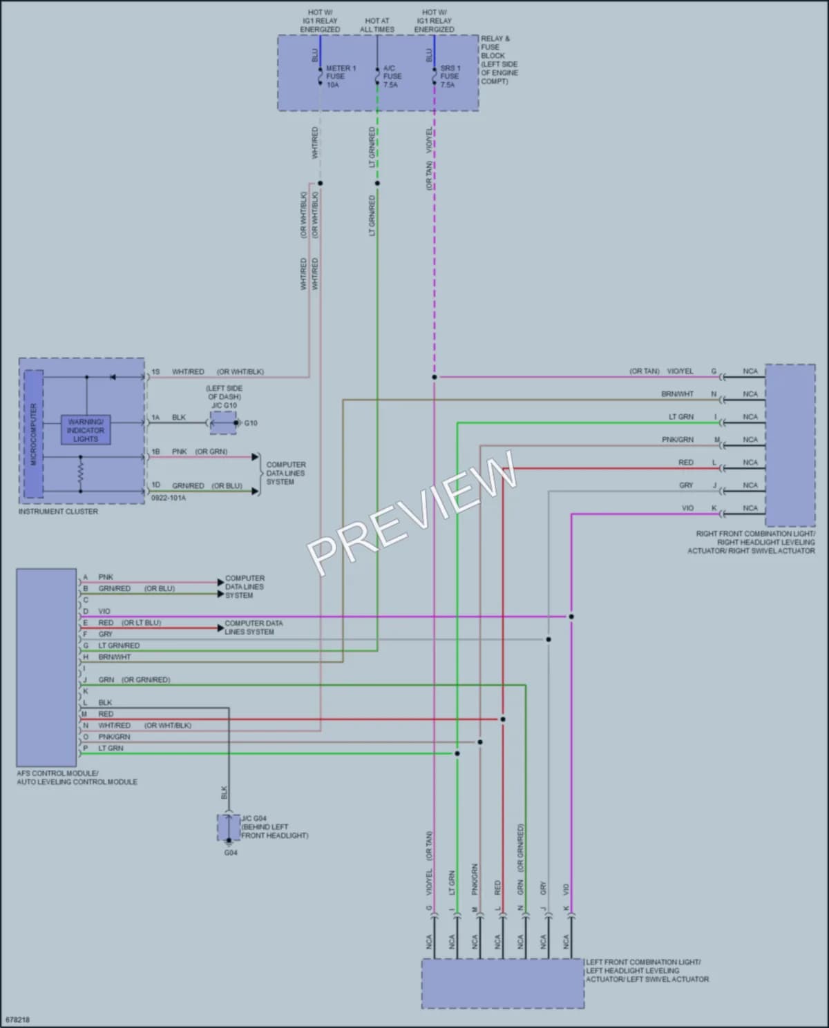 2019 Mazda CX9 Headlights wiring diagram preview