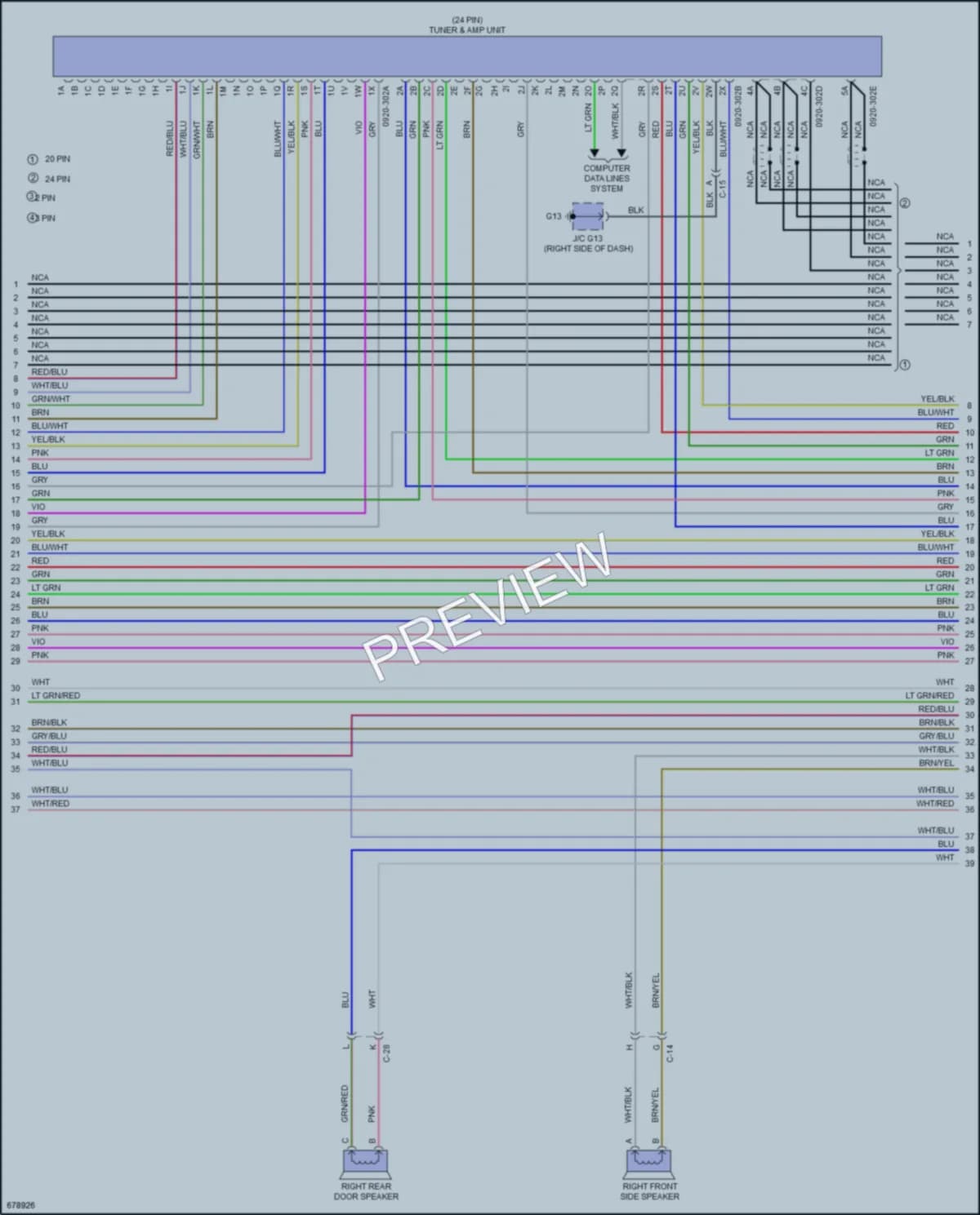 2019 Mazda CX9 Radio wiring diagram preview