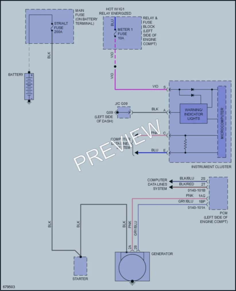 2019 Mazda MX5Miata Starting Charging wiring diagram preview