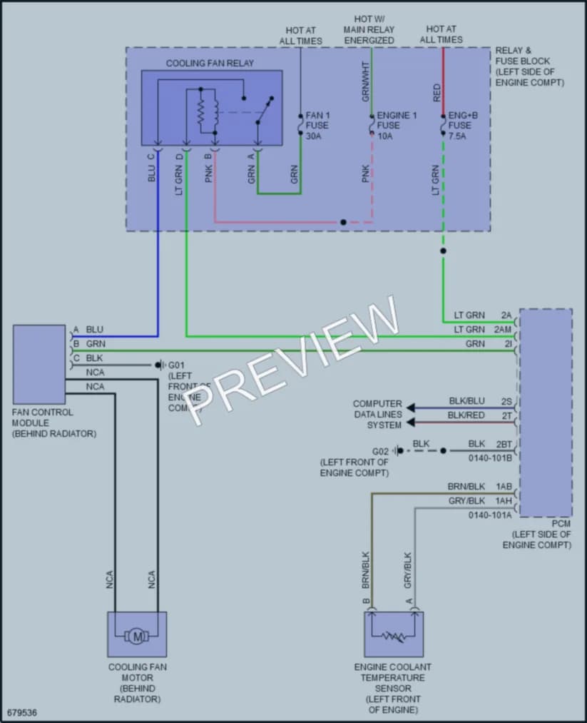 2019 Mazda MX5MiataRF Cooling Fan wiring diagram preview