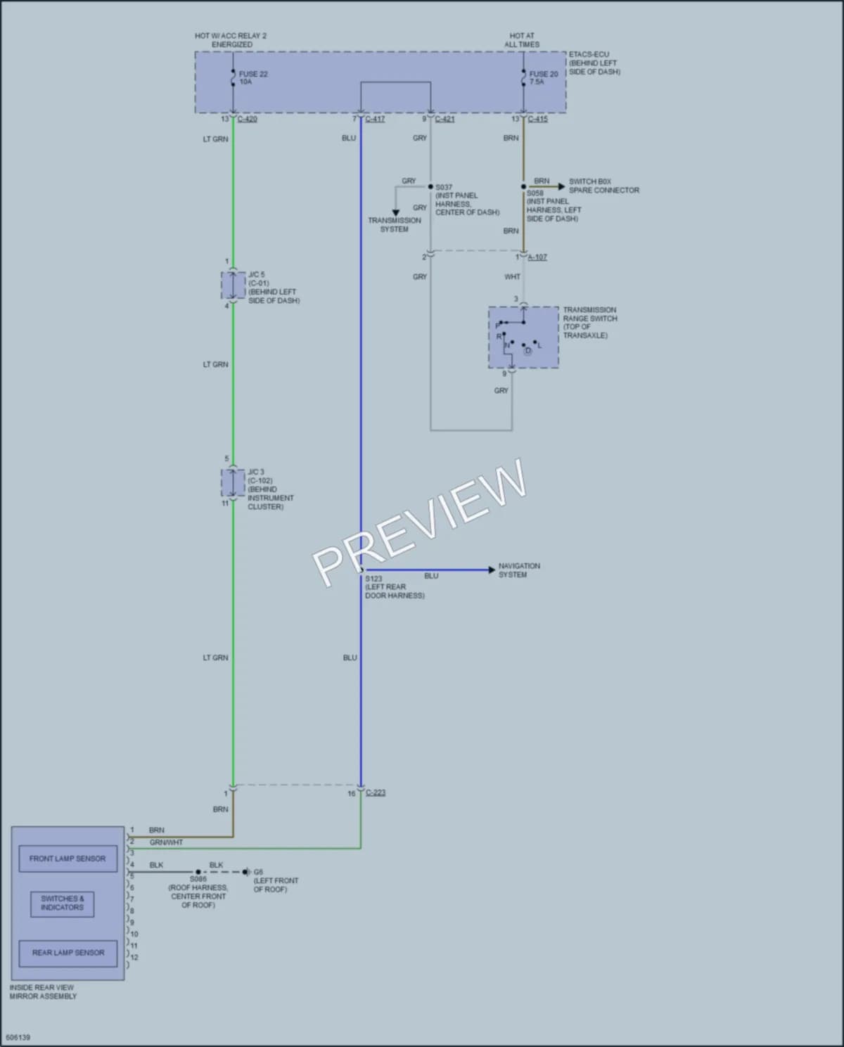 2019 Mitsubishi Outlander Power Mirrors wiring diagram preview