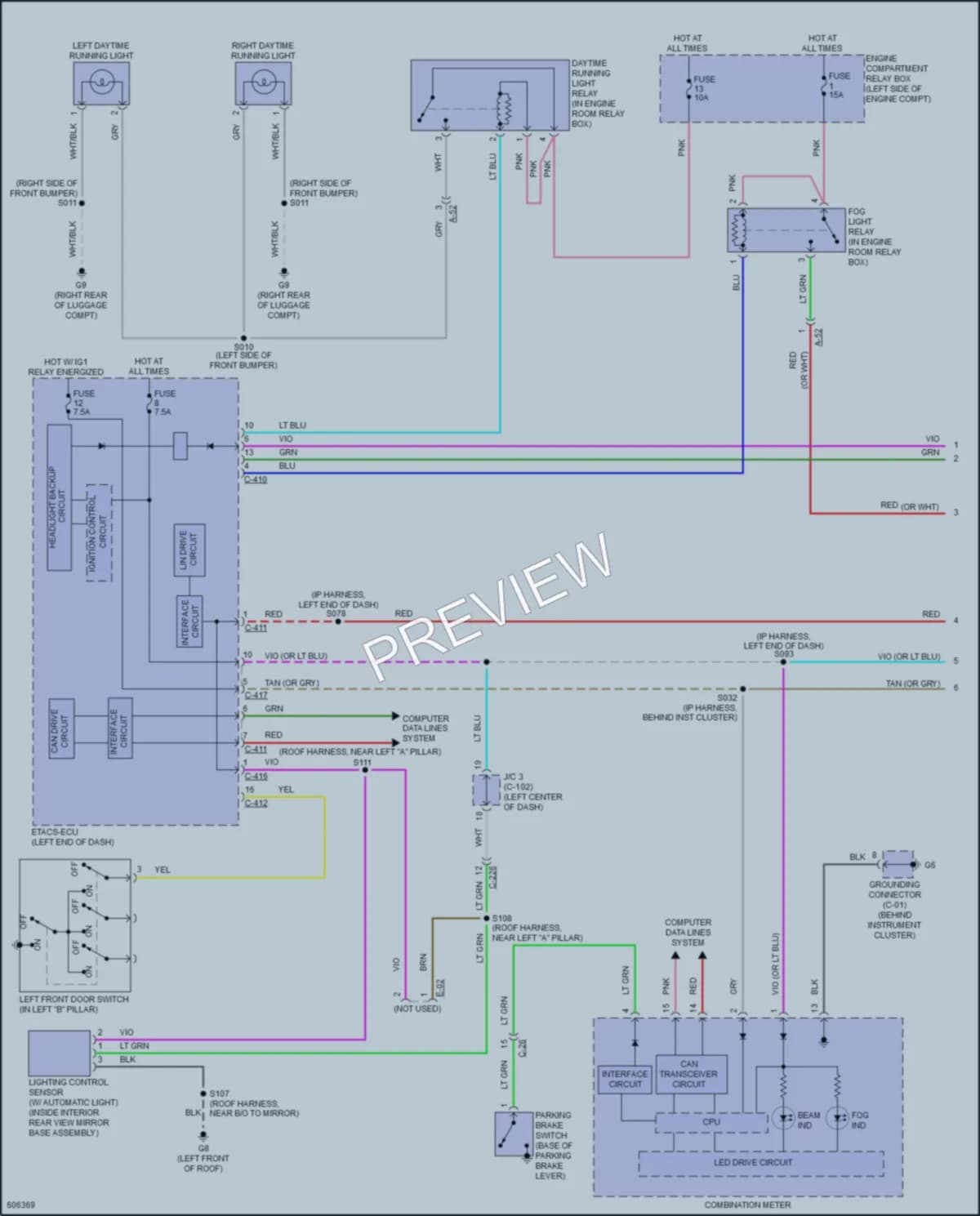2019 Mitsubishi OutlanderSport Headlights wiring diagram preview