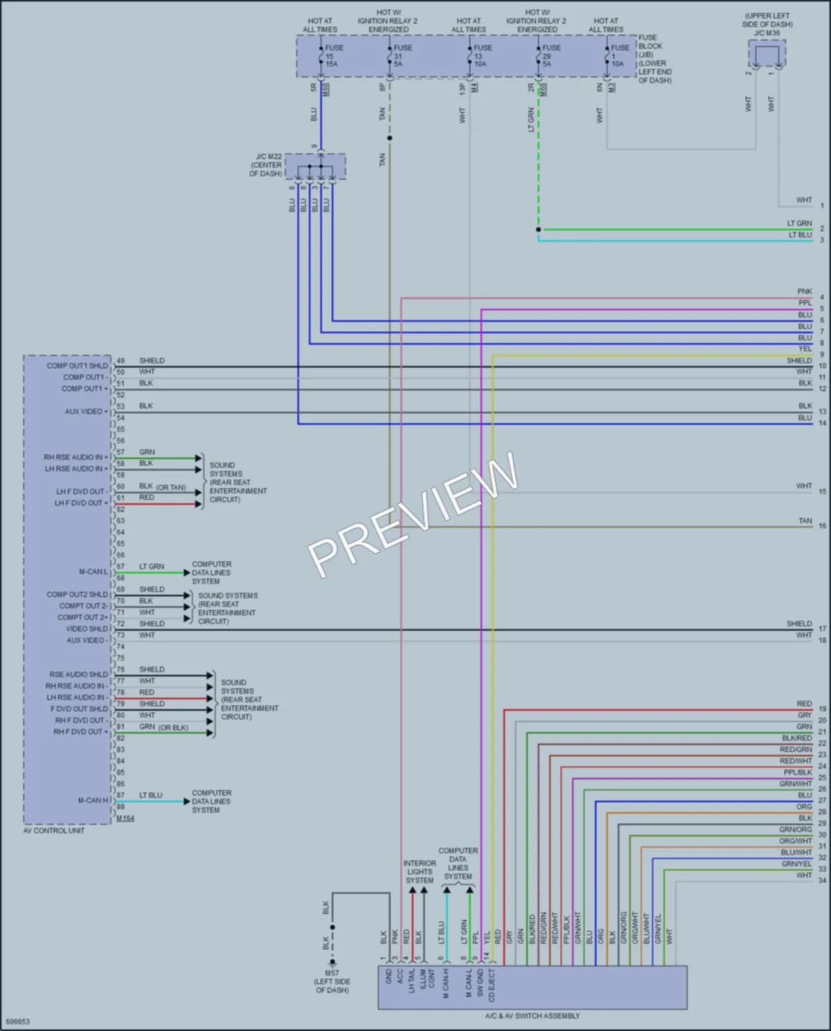 2019 Nissan Pathfinder Radio wiring diagram preview