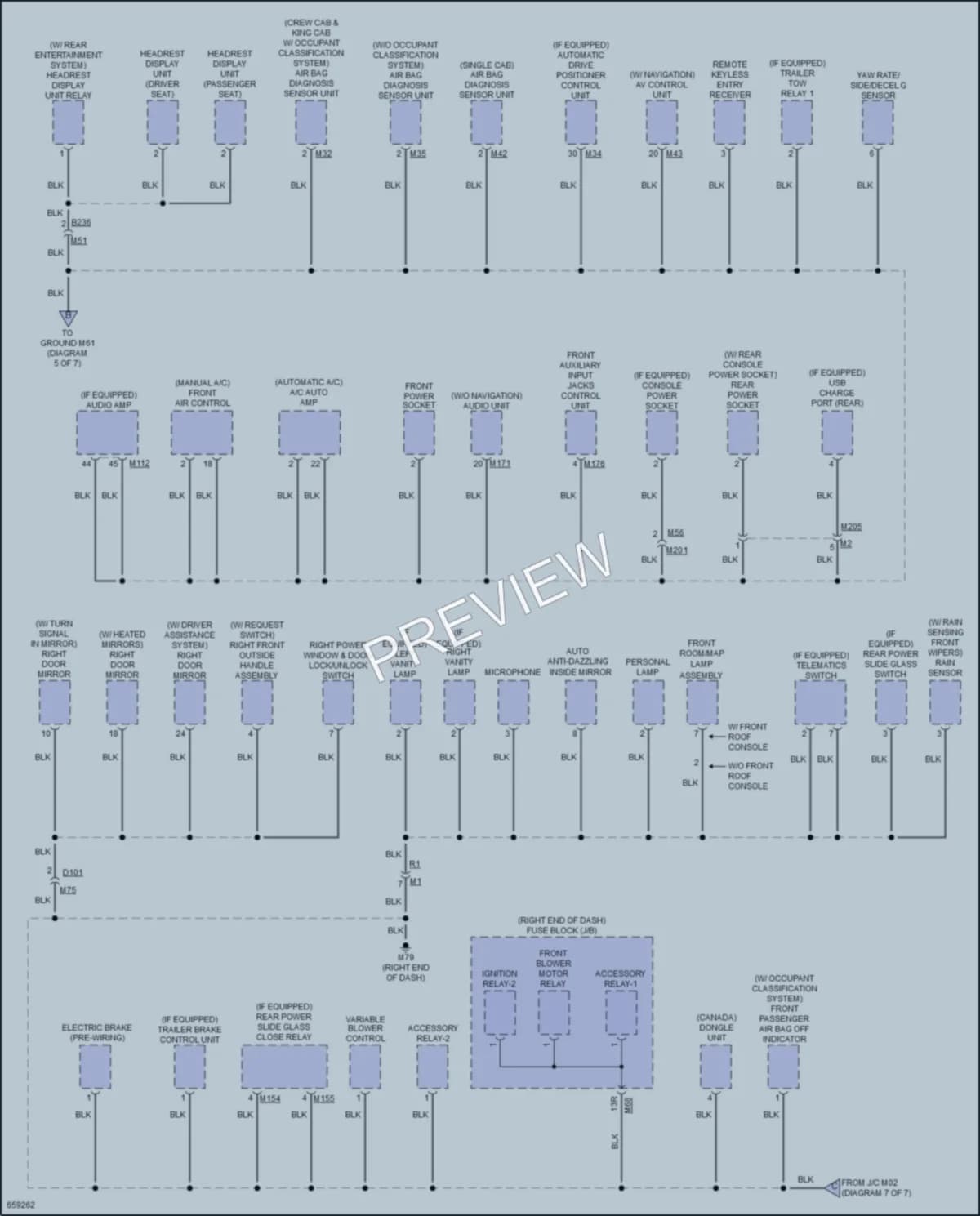 2019 Nissan TitanXD Ground Distribution wiring diagram preview