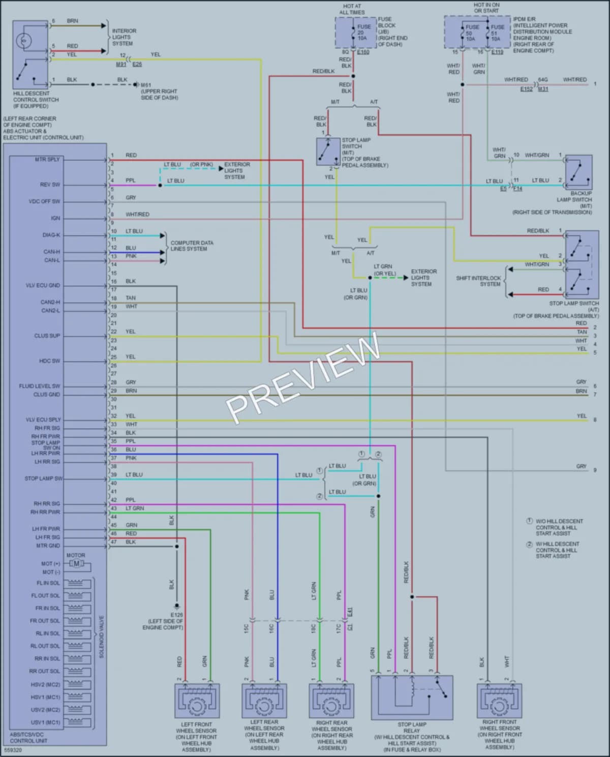 2019 Porsche Frontier Anti Lock Brakes wiring diagram preview