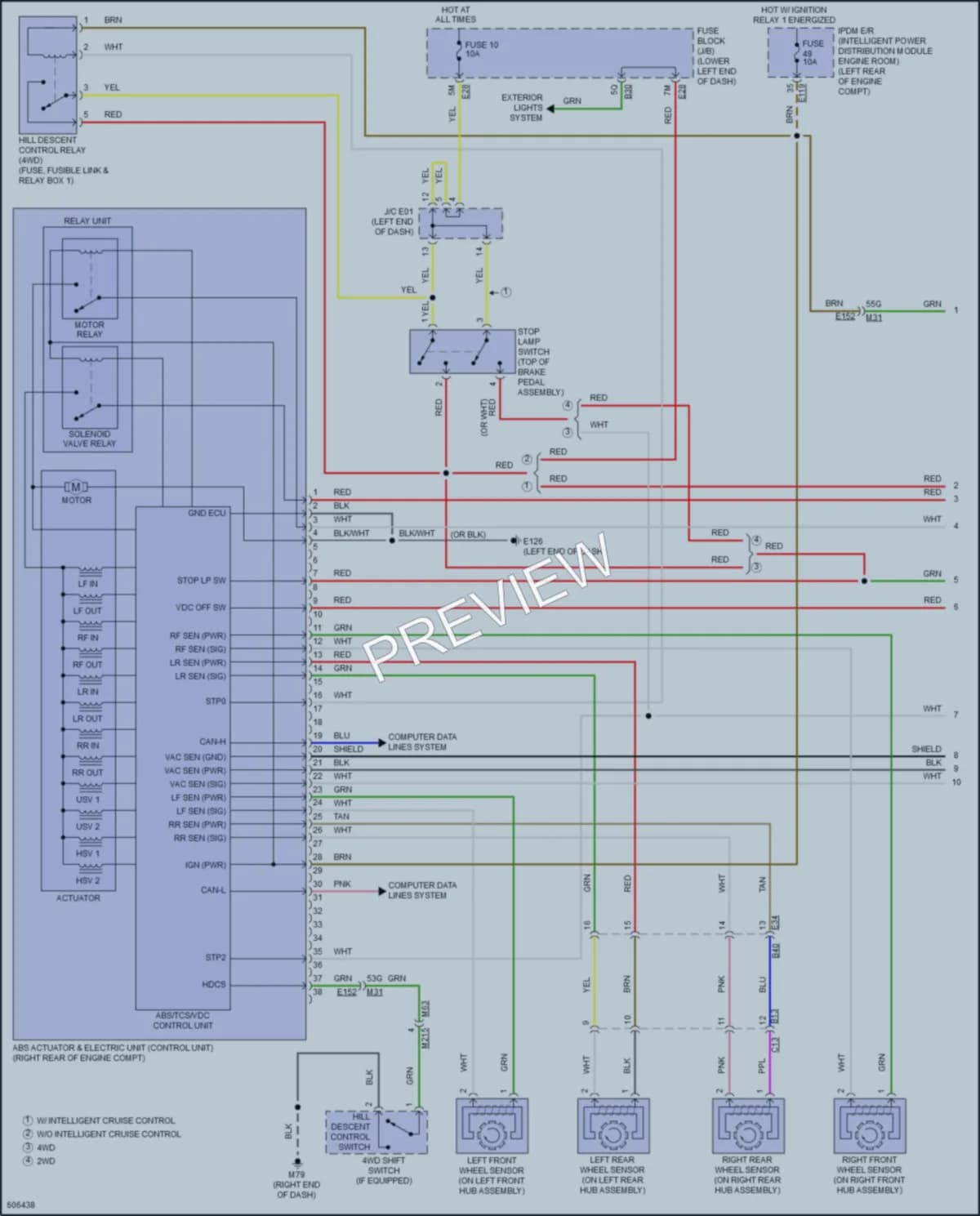 2019 Porsche Pathfinder Anti Lock Brakes wiring diagram preview