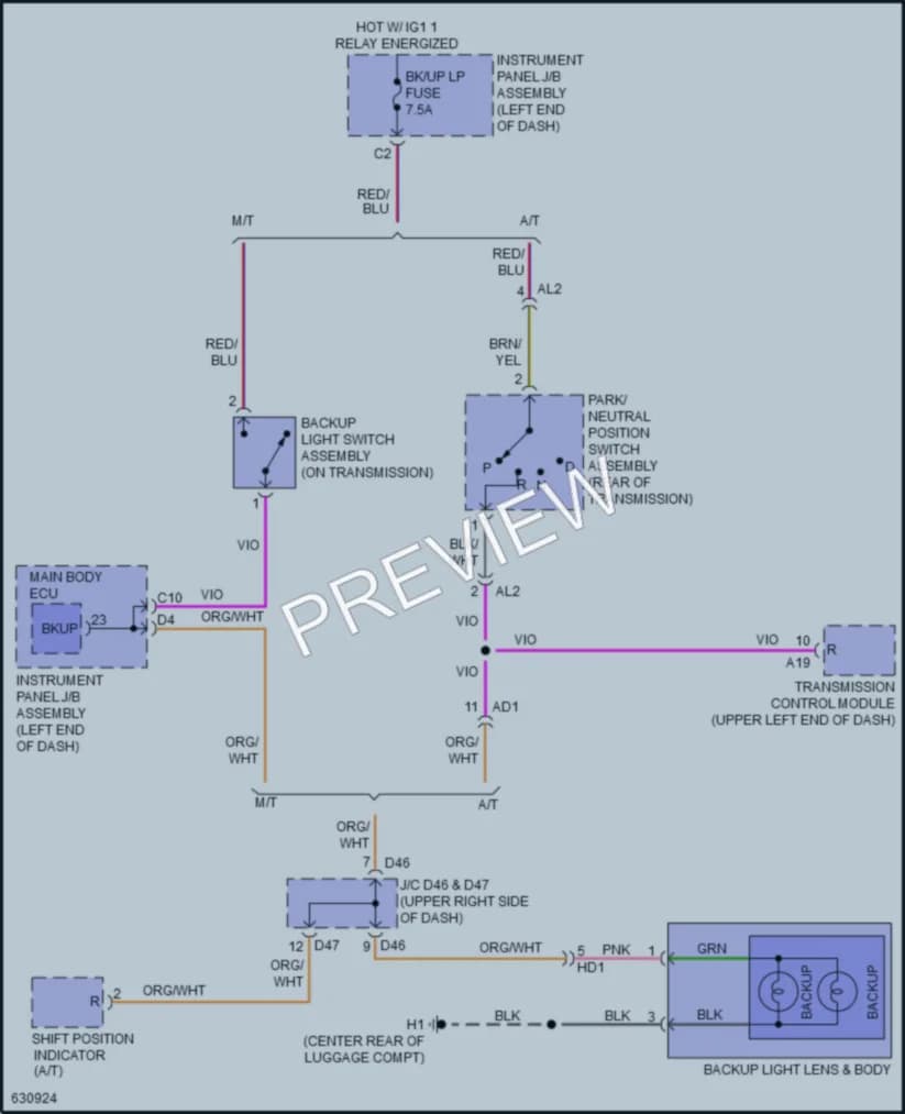 2019 Subaru BRZ Exterior Lights wiring diagram preview