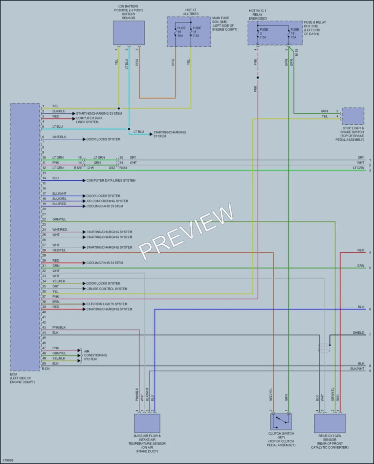 2019 Subaru CrosstrekHybrid Engine Performance wiring diagram preview
