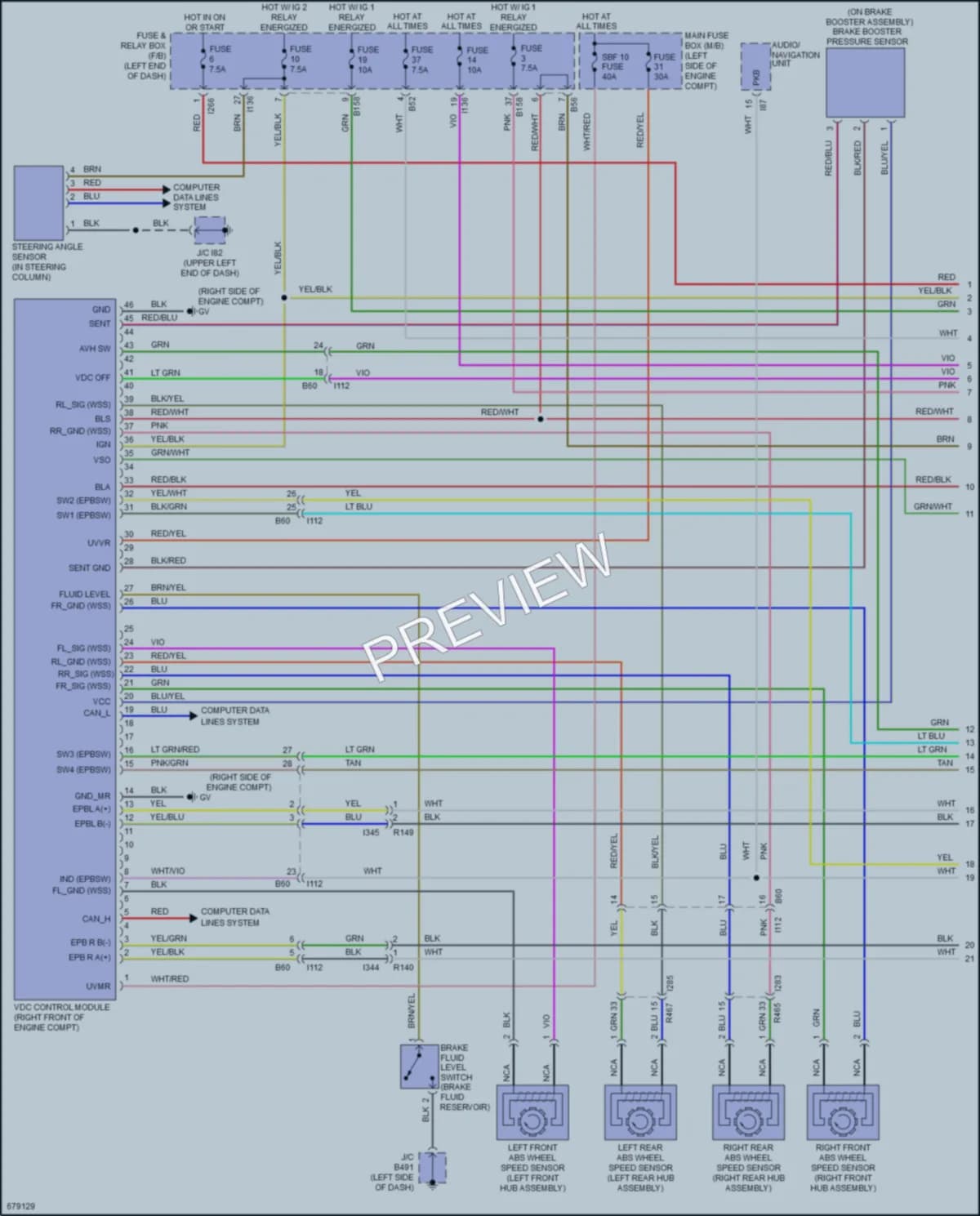 2019 Subaru Forester Anti Lock Brakes wiring diagram preview