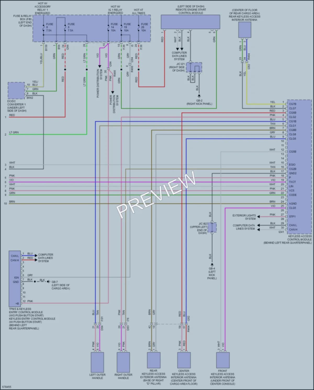 2019 Subaru Forester Anti Theft wiring diagram preview