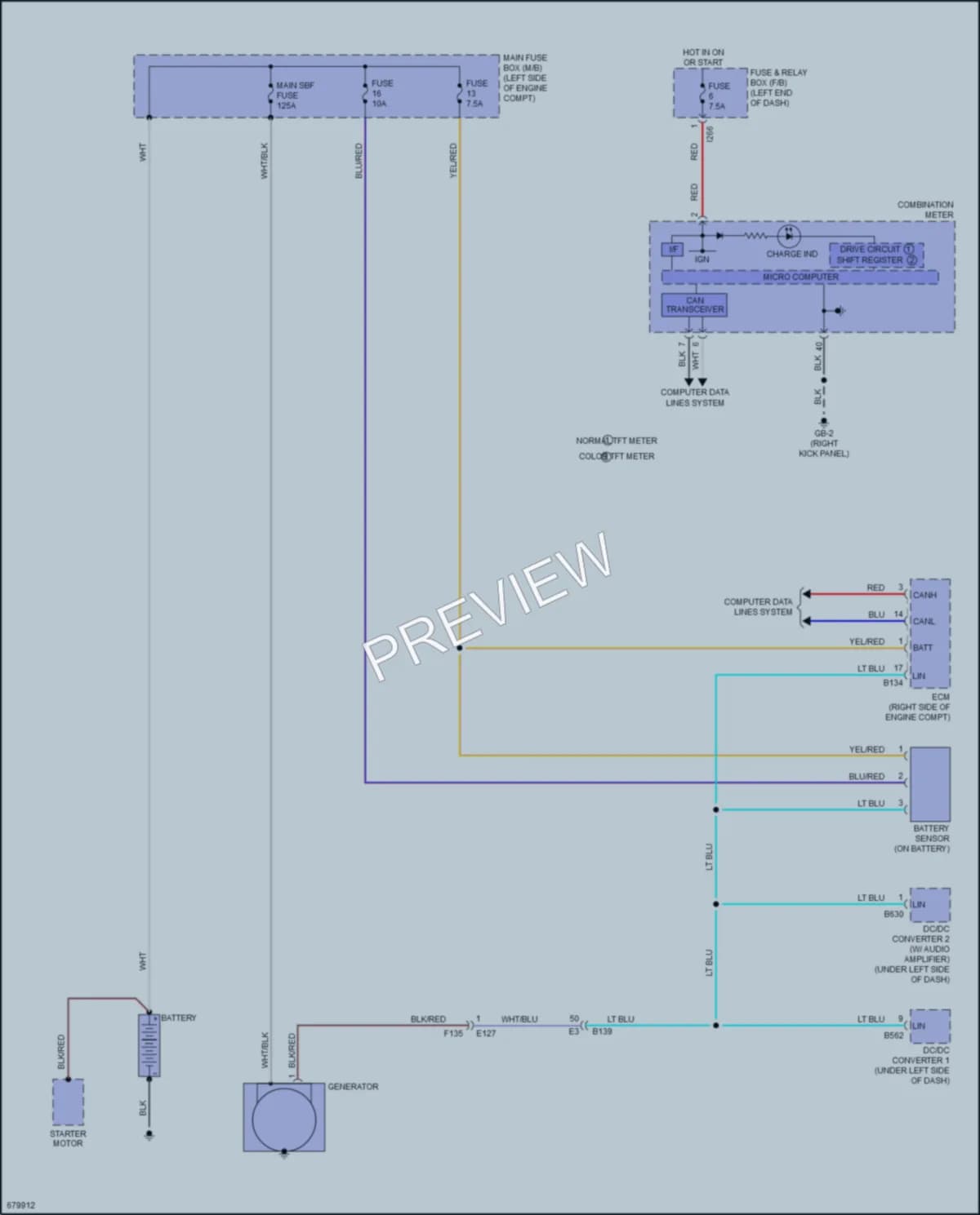 2019 Subaru Forester Starting Charging wiring diagram preview