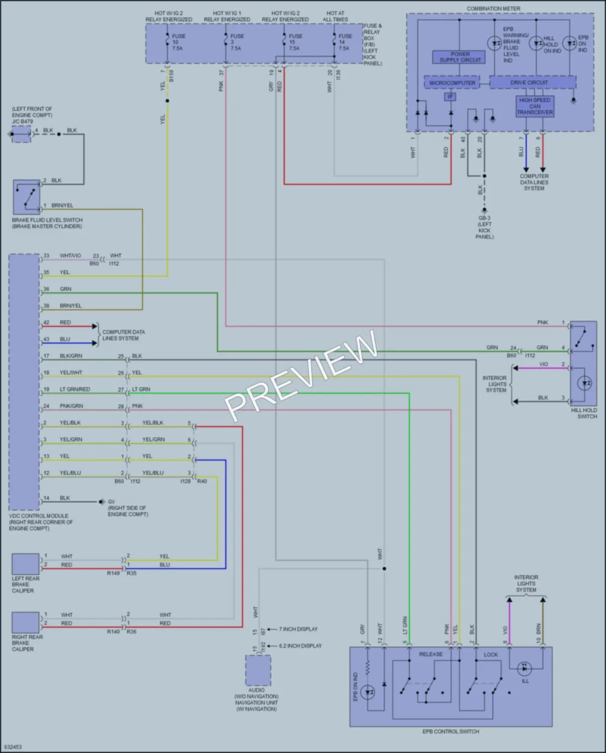2019 Subaru Legacy Shift Interlock wiring diagram preview