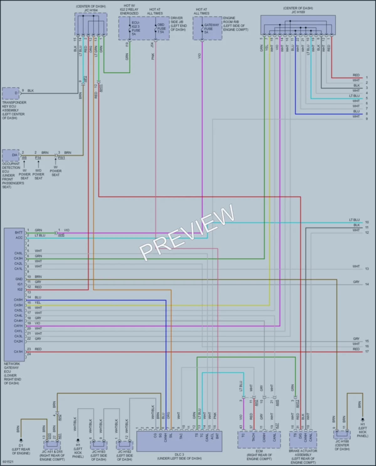 2019 Toyota Sequoia Computer Data Lines wiring diagram preview