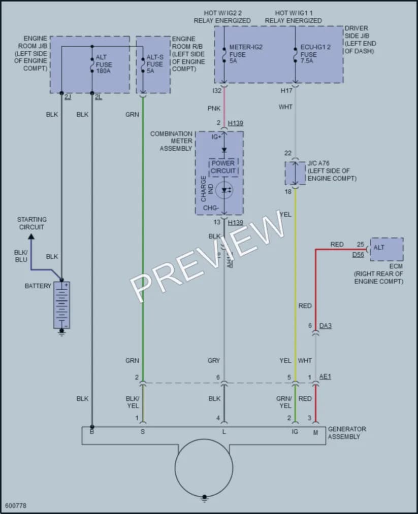 2019 Toyota Sequoia Starting Charging wiring diagram preview