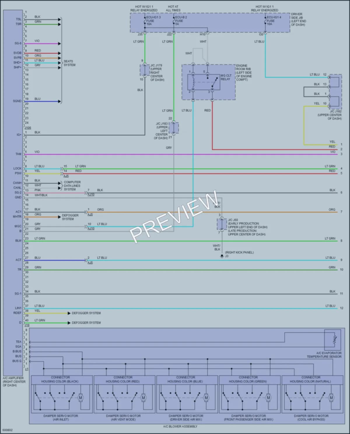 2019 Toyota Tundra Air Conditioning wiring diagram preview