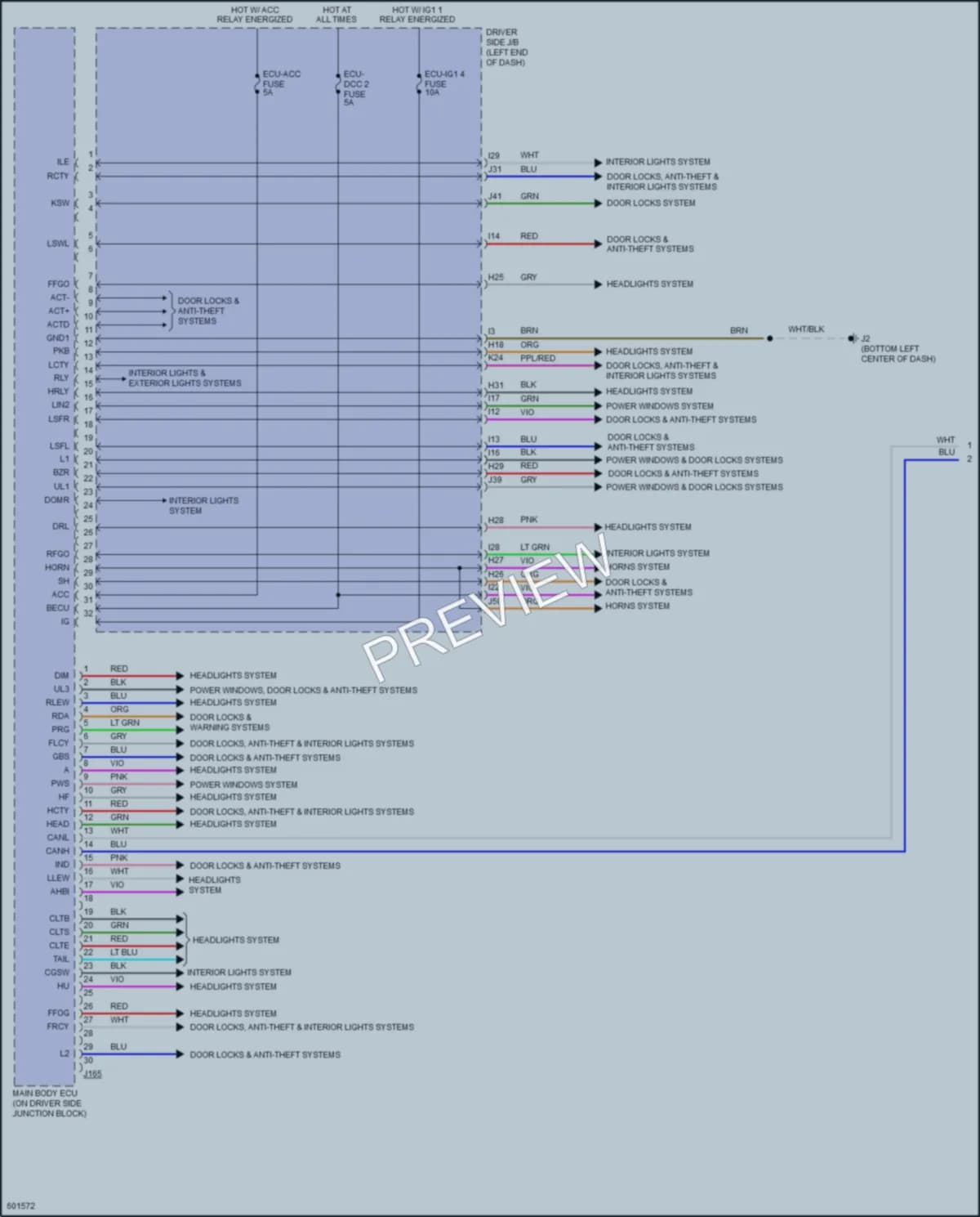 2019 Toyota Tundra Body Control Modules wiring diagram preview