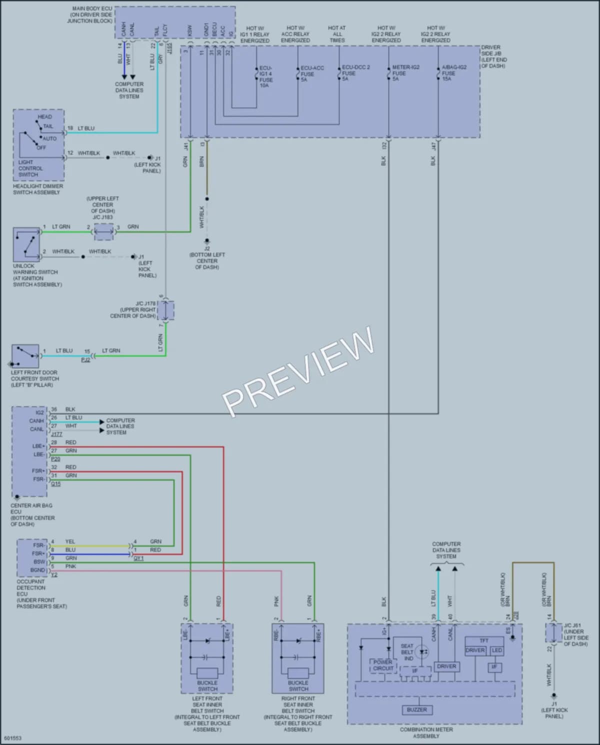 2019 Toyota Tundra Warning Systems wiring diagram preview