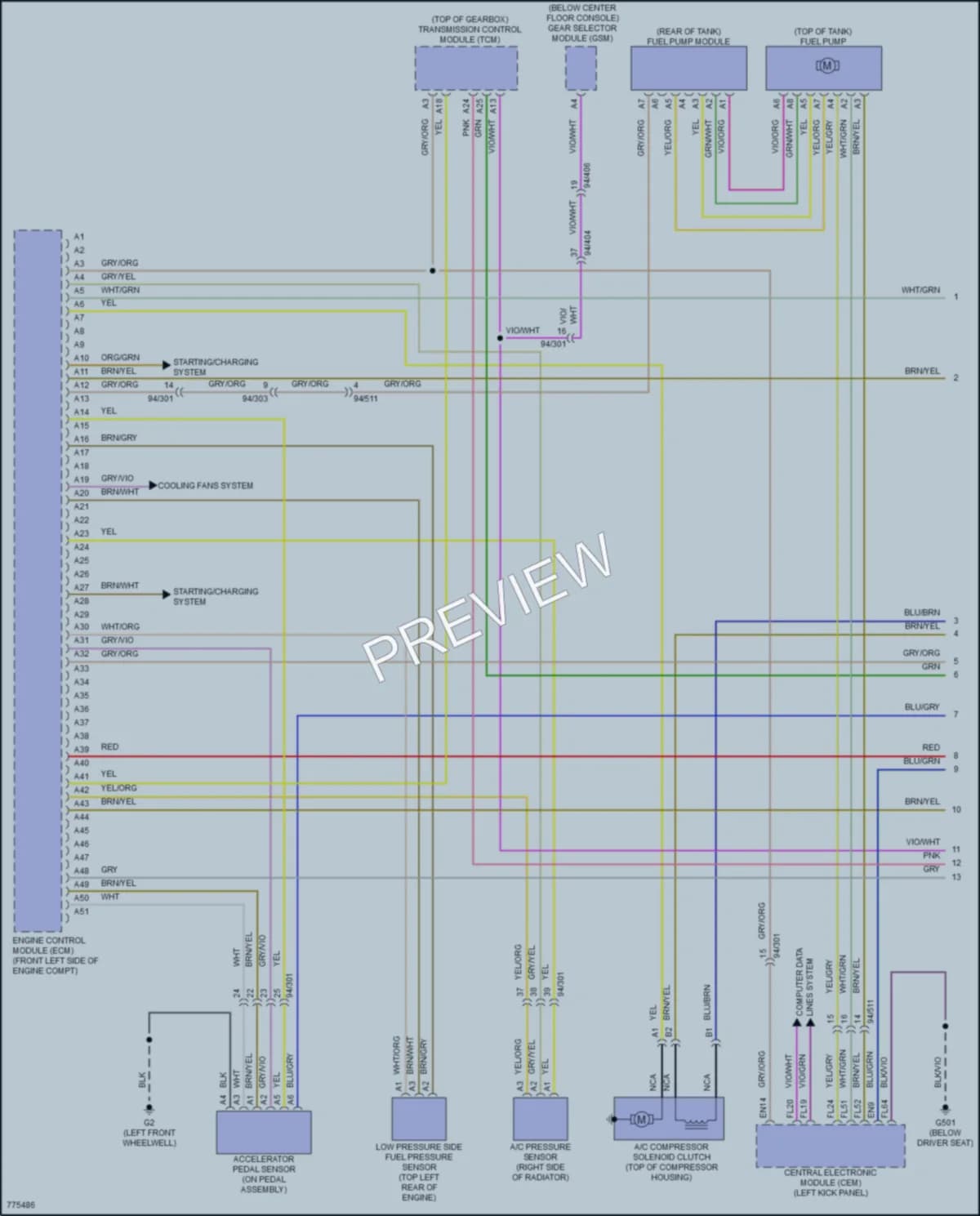 2019 Volvo XC90 Engine Performance wiring diagram preview