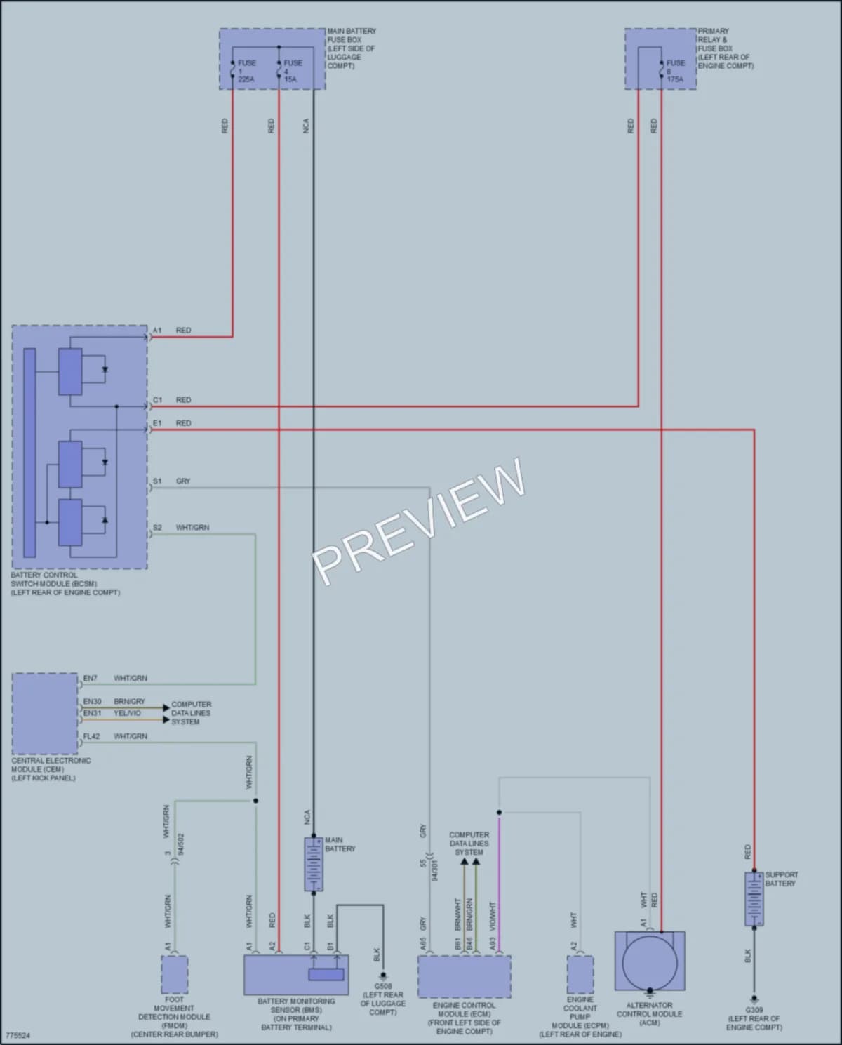 2019 Volvo XC90PlugIn Starting Charging wiring diagram preview