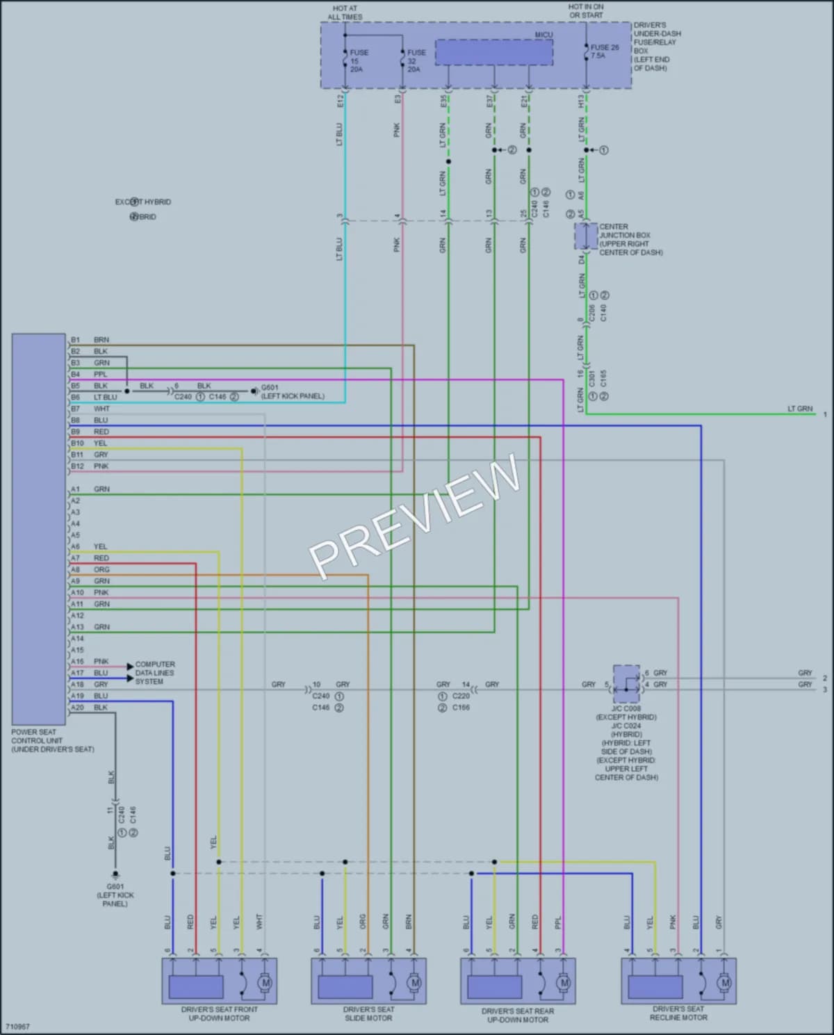 2020 Acura MDX Memory Systems wiring diagram preview