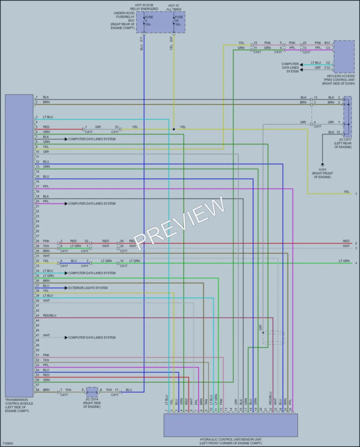 2020 Acura MDX Transmission wiring diagram preview