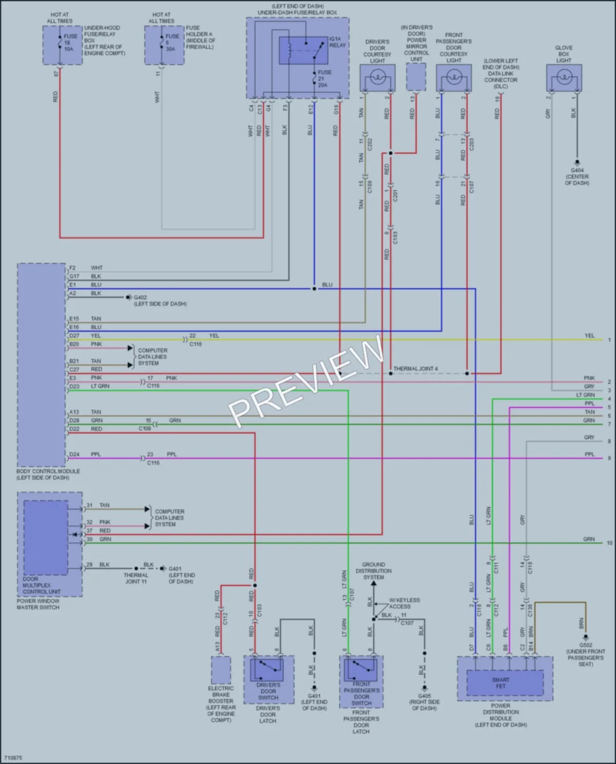 2020 Acura RDX Interior Lights wiring diagram preview