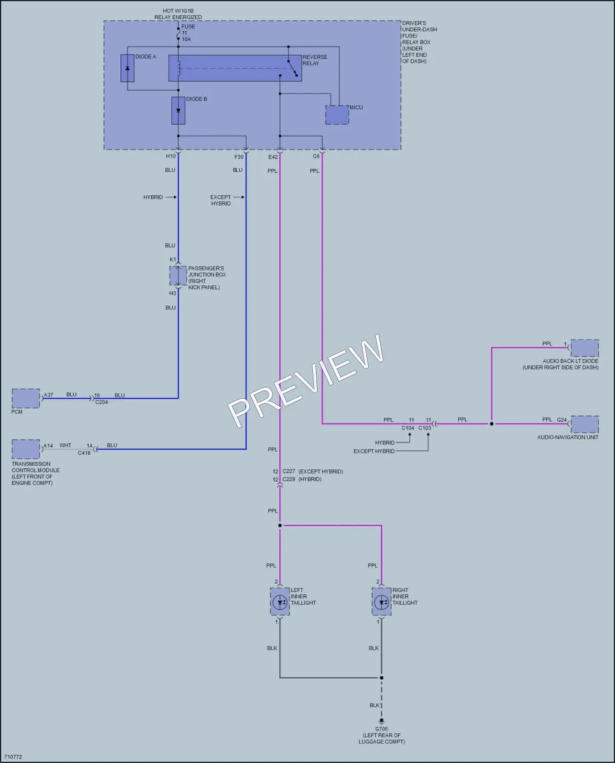2020 Acura RLX Exterior Lights wiring diagram preview