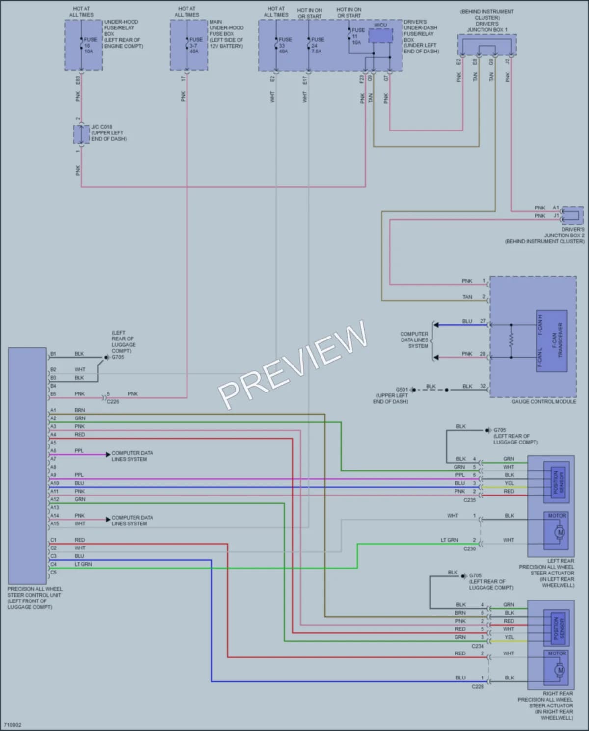 2020 Acura RLXSportHybrid Electronic Power Steering wiring diagram preview