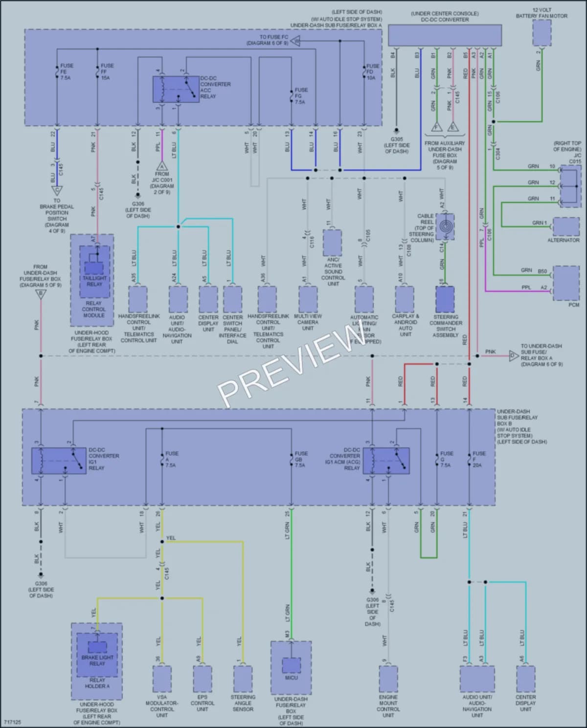 2020 Acura TLX Power Distribution wiring diagram preview