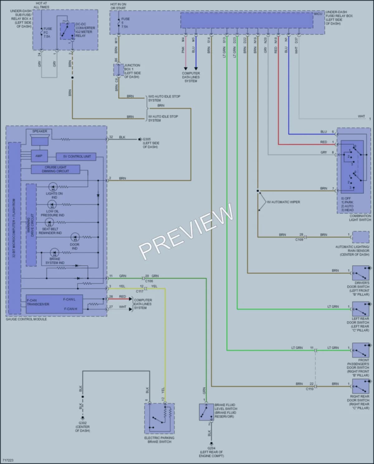 2020 Acura TLX Warning Systems wiring diagram preview