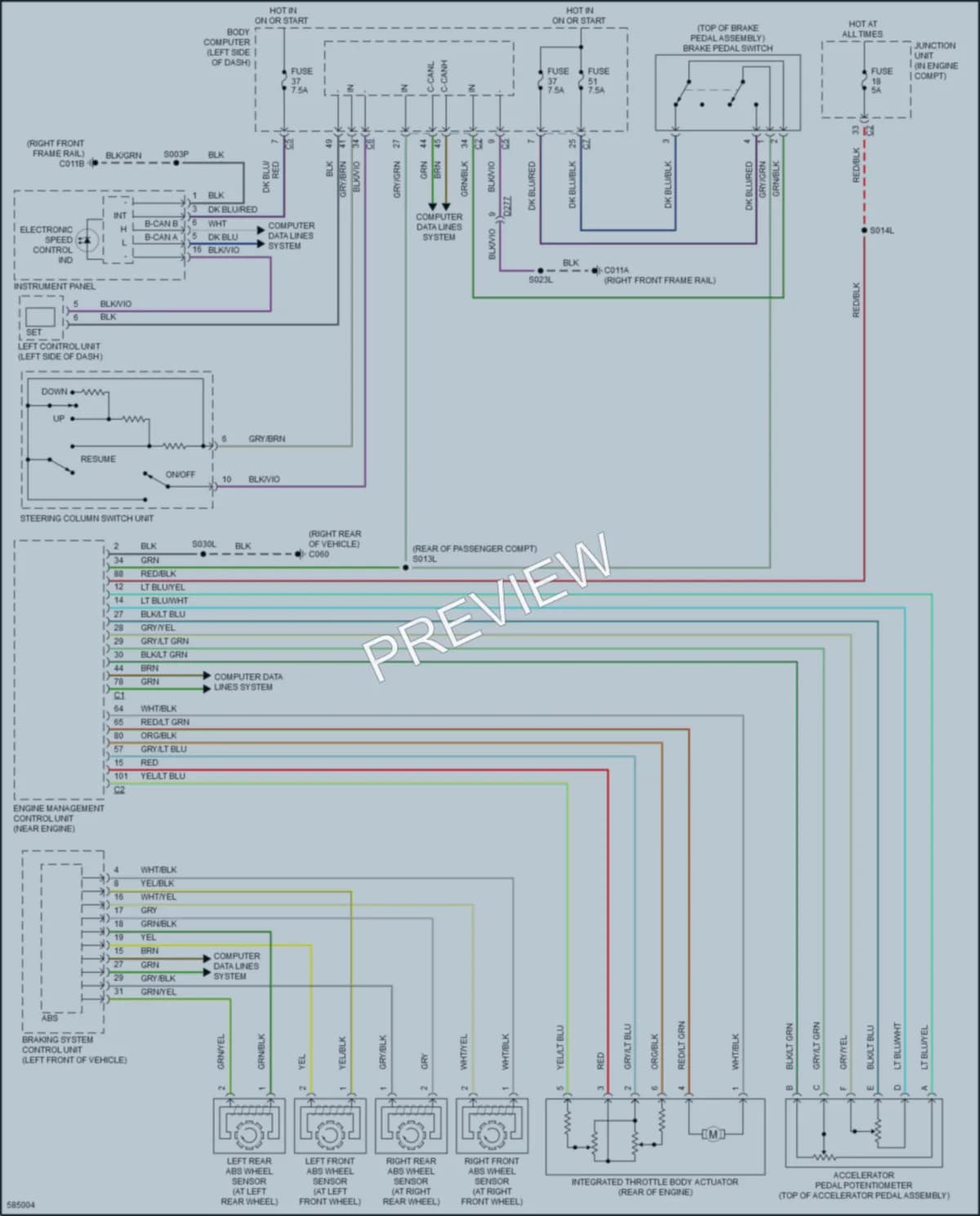 2020 AlfaRomeo 4C Cruise Control wiring diagram preview