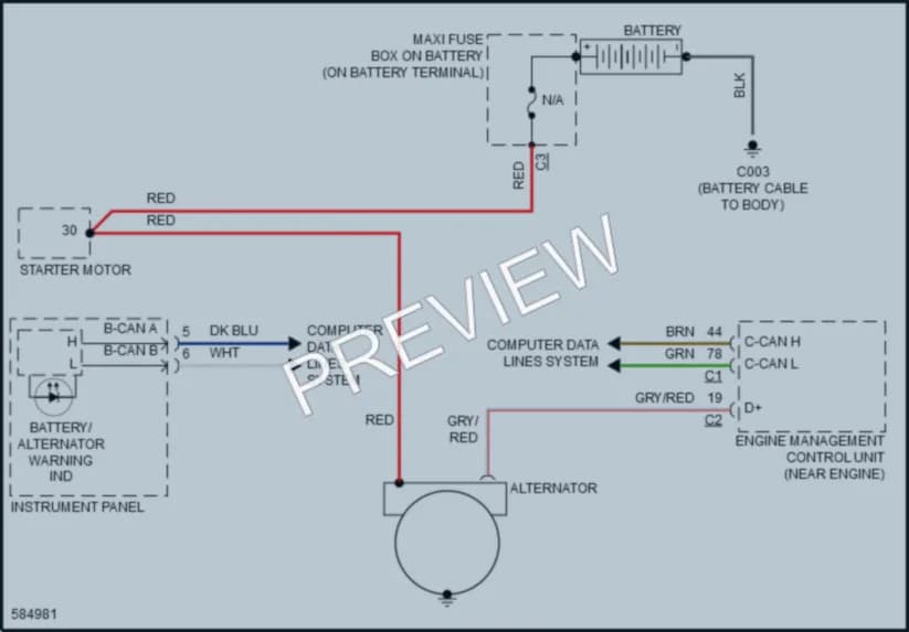 2020 AlfaRomeo 4C Starting Charging wiring diagram preview