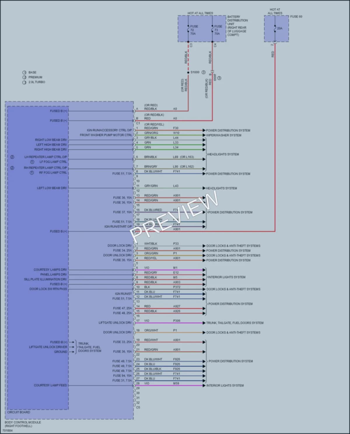 2020 AlfaRomeo Giulia Body Control Modules wiring diagram preview