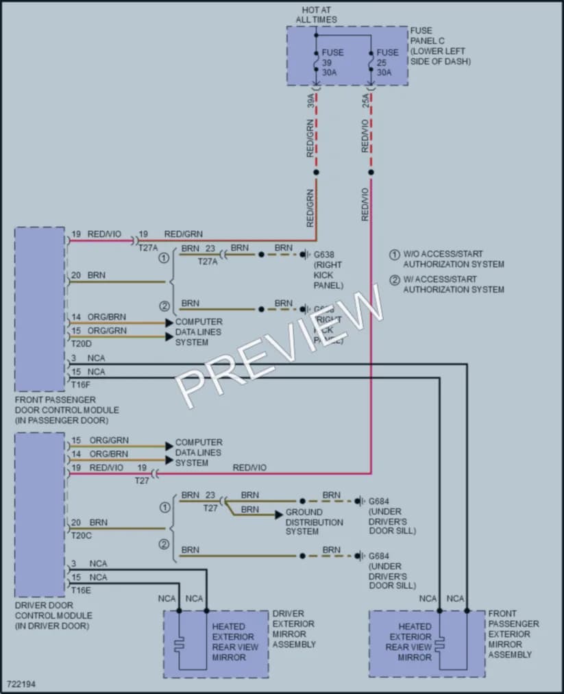 2020 Audi A3 Defoggers wiring diagram preview