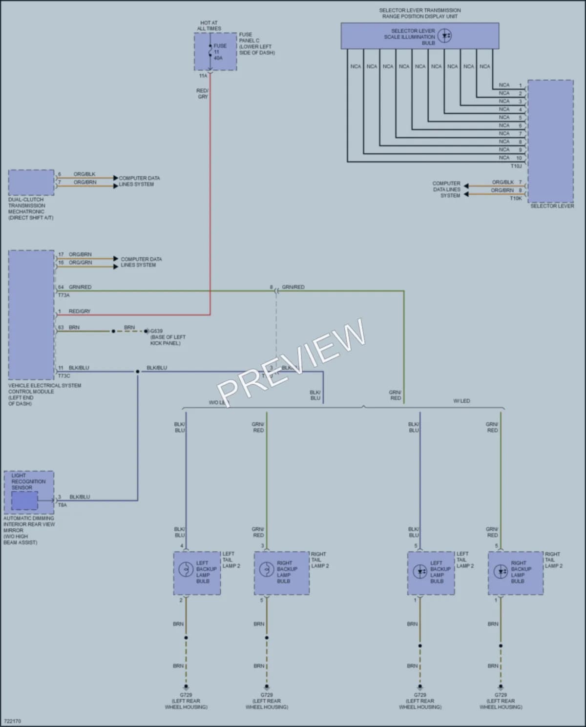2020 Audi A3 Exterior Lights wiring diagram preview