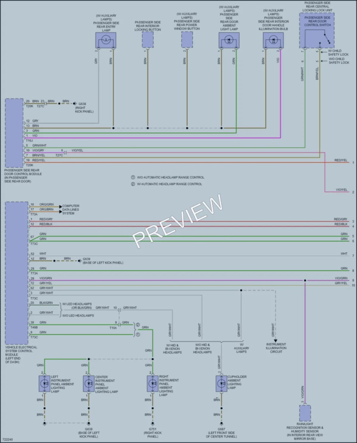 2020 Audi A3 Interior Lights wiring diagram preview