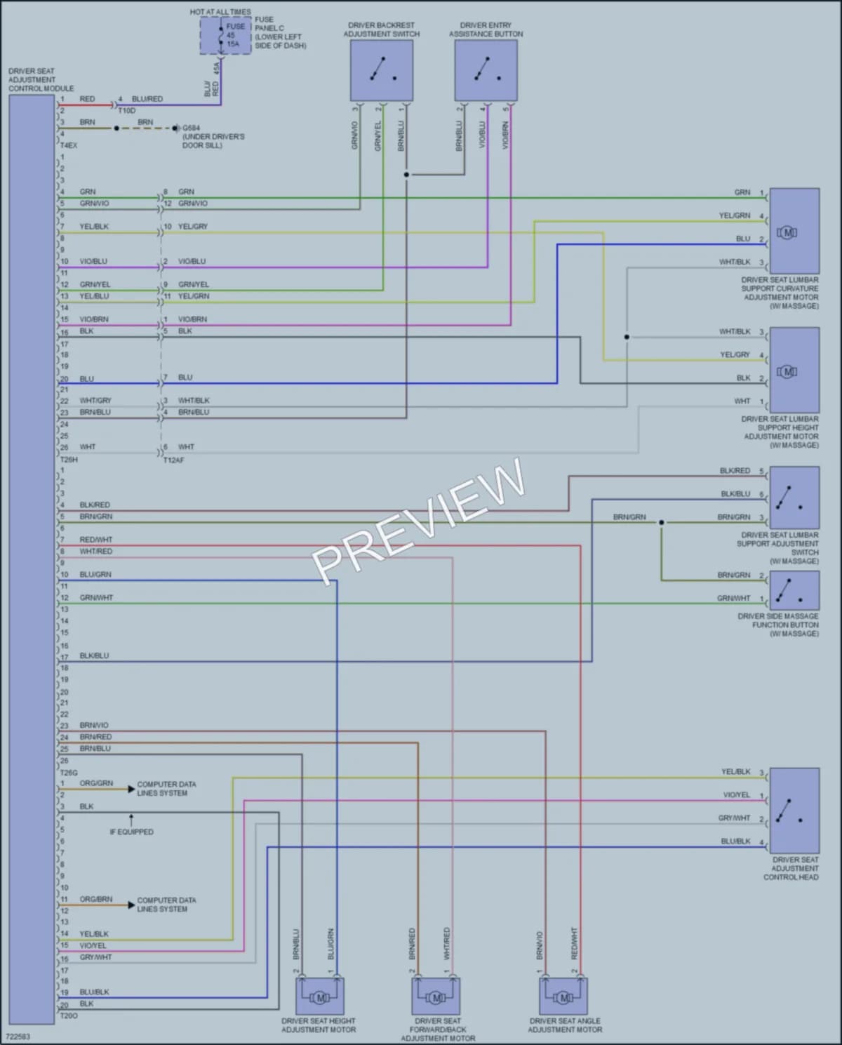 2020 Audi A3 Memory Systems wiring diagram preview