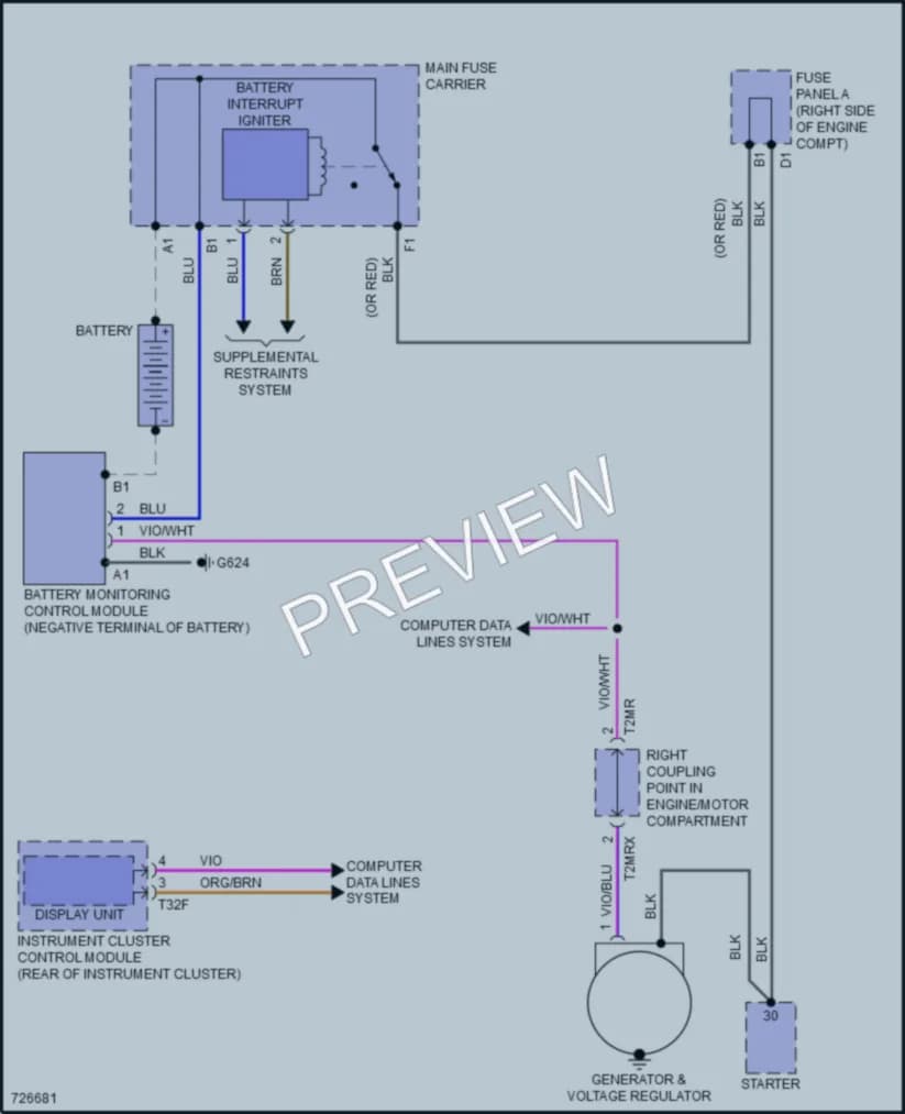 2020 Audi A4allroad Starting Charging wiring diagram preview
