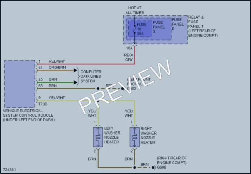 2020 Audi A4allroad Wiper Washer wiring diagram preview