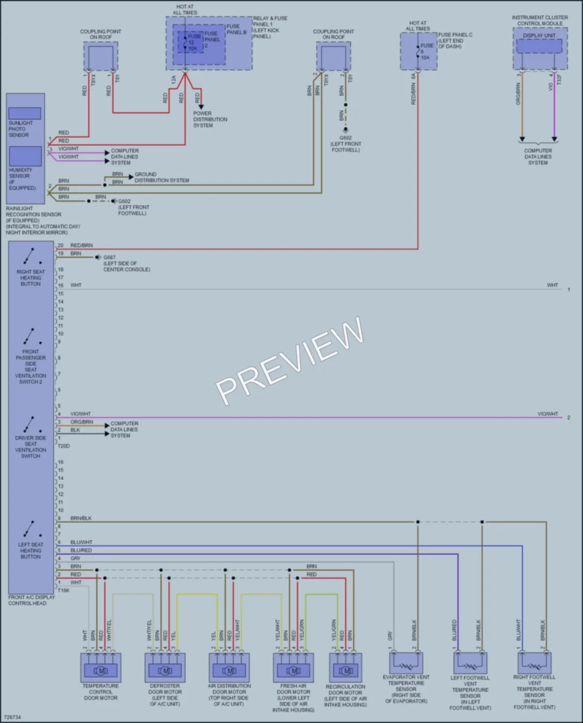 2020 Audi A5 Air Conditioning wiring diagram preview