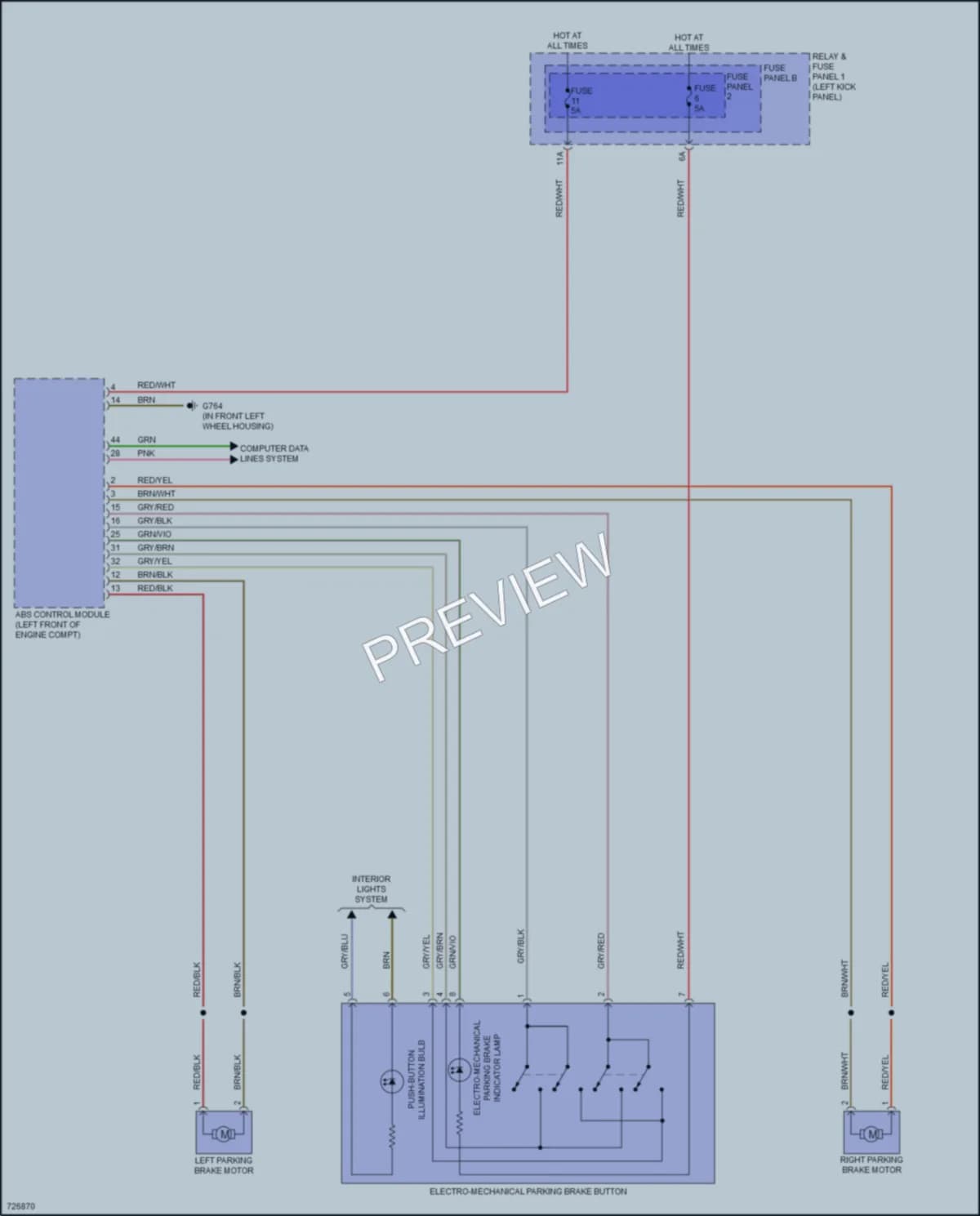 2020 Audi A5 Shift Interlock wiring diagram preview