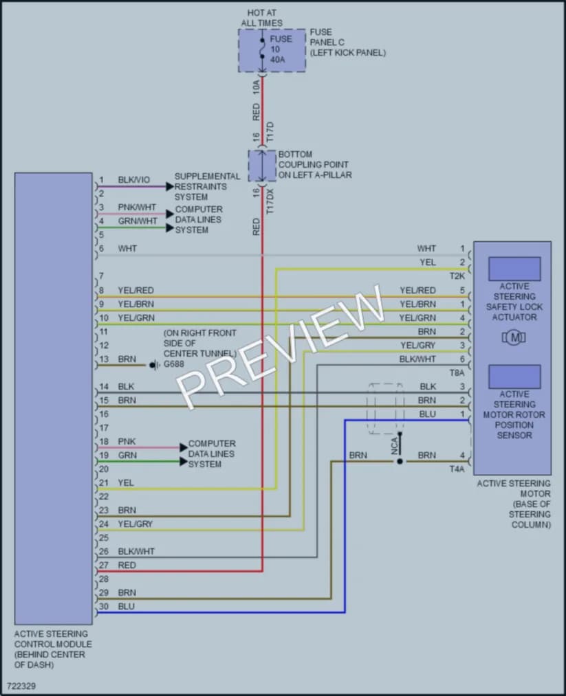 2020 Audi A6allroad Electronic Power Steering wiring diagram preview