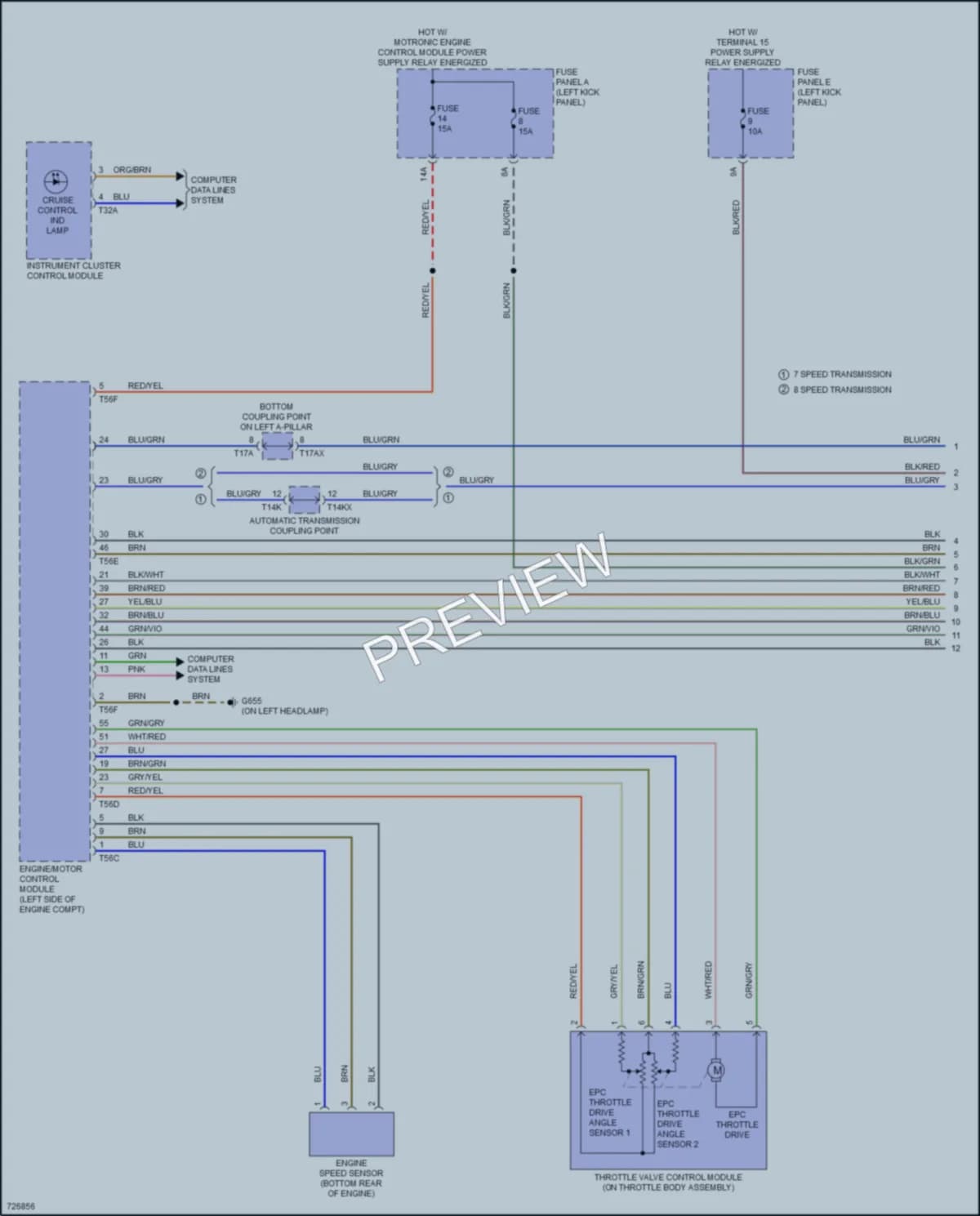 2020 Audi A7 Cruise Control wiring diagram preview