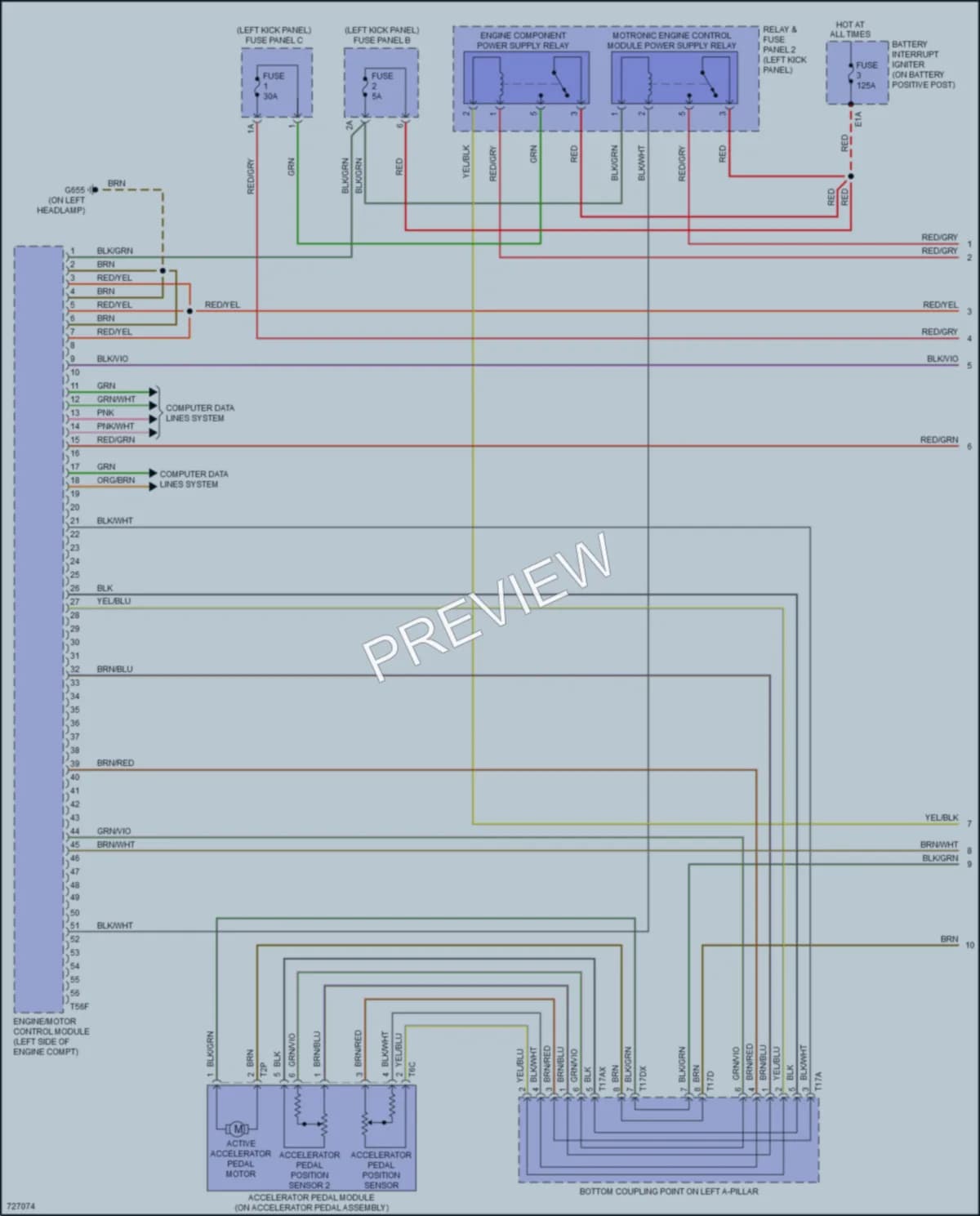 2020 Audi A7 Engine Performance wiring diagram preview