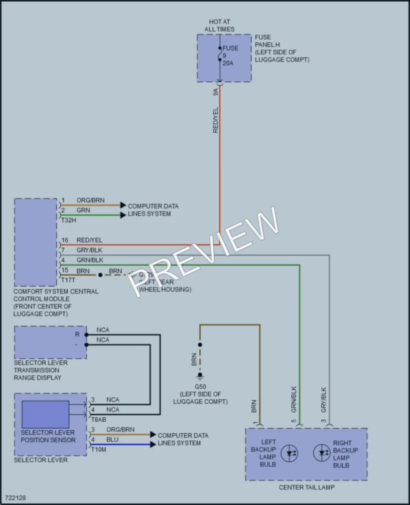 2020 Audi A7 Exterior Lights wiring diagram preview