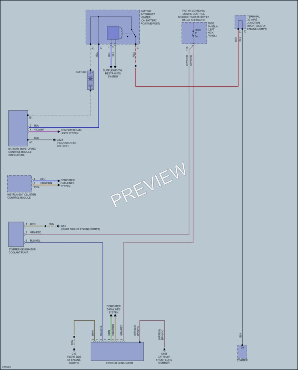 2020 Audi A7 Starting Charging wiring diagram preview